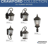 Progress Lighting P5671-108 2-Light Wall Lantern with Clear Beveled Glass Panels and Scroll Arm Details, Oil Rubbed | Lumora