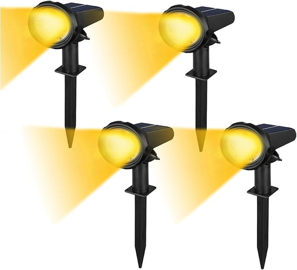 Solar Spot Lights Outdoor，Solar Lights Outdoor Waterproof IP68，Dark Sensing Auto On/Off，Suitable for Garden | Lumora