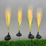 Solar Garden Lights, 2 Pack Solar Fluffy Reed Decorative Lights Outdoor IP65 Waterproof Landscape Decoration | Lumora