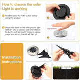 Aogist Solar Ground Lights, 8 LED Garden Disk Lights In-Ground Outdoor Landscape Lighting for Lawn Patio Pathway | Lumora