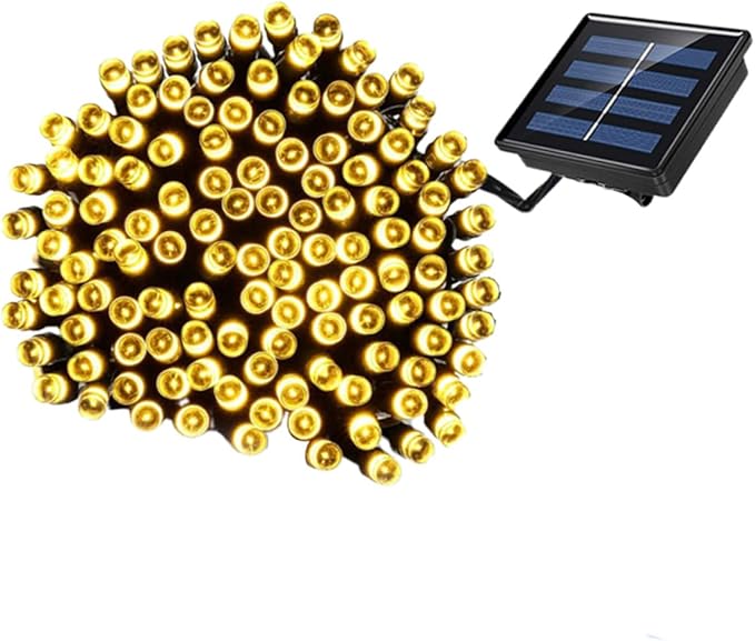 Solar LED String Lights Outdoor Decorative Lamp for Garden Patio Lawn Warm White Fairy Lighting for Weddings Parties