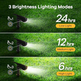 Linkind Solar Lights Outdoor Waterproof Landscape Spotlight Daylight 12 Pack