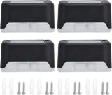 4pcs Solar Deck Lights Outdoor LED Solar Step Lights Illuminate Pathway Yard Patio Stairs Fences (Warm Light) | Lumora