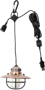 Barebones Edison Pendant Light – Copper, Vintage Rustic USB LED Hanging Light for Outdoor and Indoor Use – | Lumora