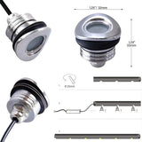 LED Deck Handrail Light 10-Pack, Low Voltage DC 12 Volts Recessed Stair Handrail Lighting,IP68 Waterproof Outdoor | Lumora