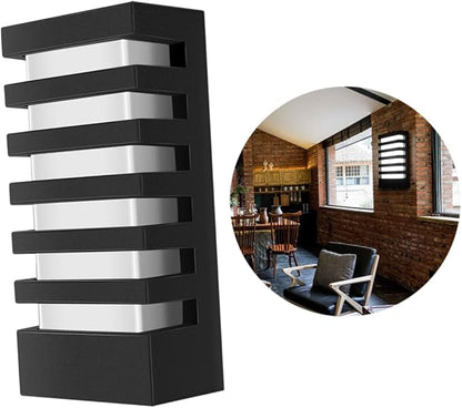 POPETPOP Led Wall Lamp 15w Black Waterproof Aluminum 85 Ip65 Rated for Indoor Outdoor Lighting