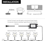 Low Voltage LED Deck Light Kit Stainless Steel Waterproof Recessed Wood Decking Stairs Garden Yard Patio Decor Lamp | Lumora