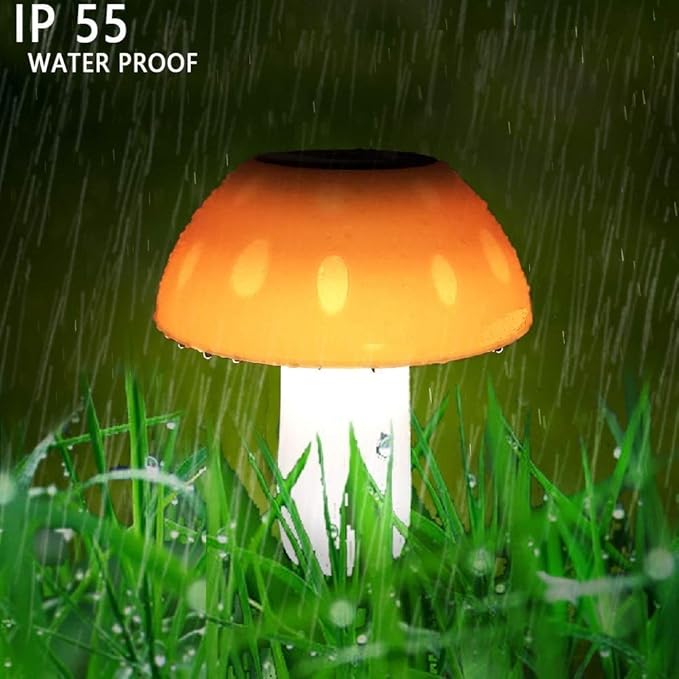 Solar Mushroom Lights Outdoor Ground Waterproof Solar LED Light Sensor Landscape Night Light for | Lumora