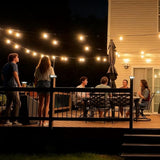 Honche Solar Lights Outdoor Waterproof IP65 with 20 LED Edison Bulb Patio Lights String Lights 49FT Warm White | Lumora