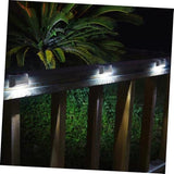 Operitacx Waterproof Solar Step Lights 6-Pack Led Stair Deck Lighting Outdoor Security Lights for Patio Yard Fence | Lumora