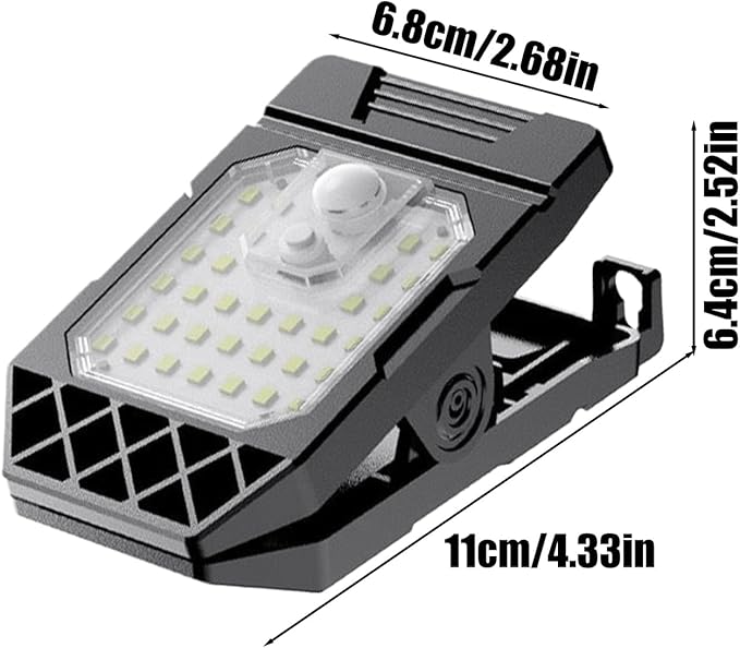 Weatherproof Motion Solar Light, Outdoor LED Clamp On, Solar-Powered Lamp for Backyard and Porch, High Efficiency Safe Nighttime Illumination, Street Road Parking Lot Basketball Lighting