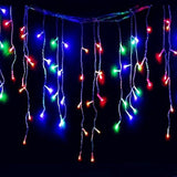 Lainin 11ft 96 LED Multi Color Linkable Fairy Curtain String Light with 8 Modes Functional Controller for | Lumora