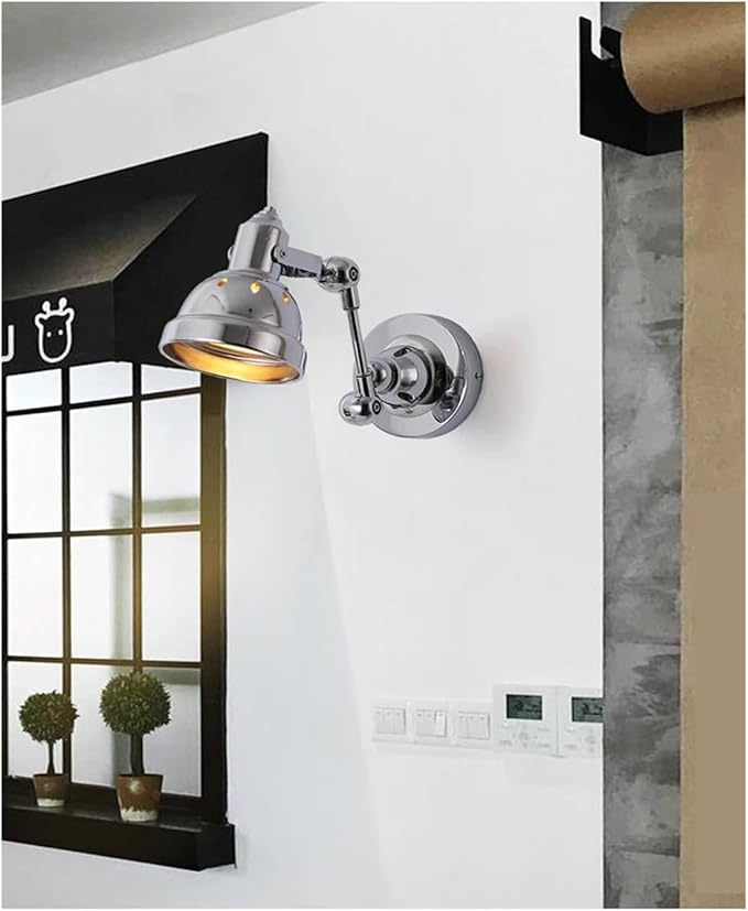 Industrial Corridor Wall Light Cafe Shop Restaurant Hotel Retro Wall Sconce Rocker Lamp Adjustable Folding Lighting | Lumora
