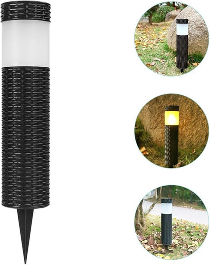 NUOBESTY Solar Powered Outdoor Landscape Pathway Light, Waterproof Auto On/Off LED Lawn Stake Light for Garden Yard Patio, Warm White Solar Garden Lighting