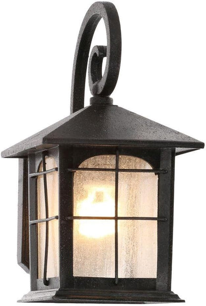 Collection Brimfield 1-Light Aged Iron Outdoor Wall Lantern