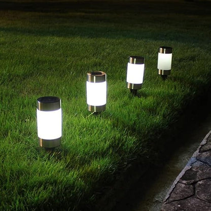 4 Pack Solar Path Lights Outdoor,Solar Lights Outdoor Garden Led Light Landscape/Pathway Lights for Patio/Lawn/Yard/Driveway/Walkway (Color : White Light)