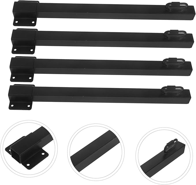 4pcs Hanging Lights for Outside Outdoor String Light Poles Solar Lighting Pole Easy Install Support Rods | Lumora