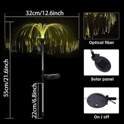 Solar Garden Lights Garden Lights Solar Outdoor Solar Jellyfish Lights Waterproof Solar Garden Lights 7 Colors Replacement Pathway Lights Solar Sunflowers For Garden Patio Decorations Garden Lights Wa
