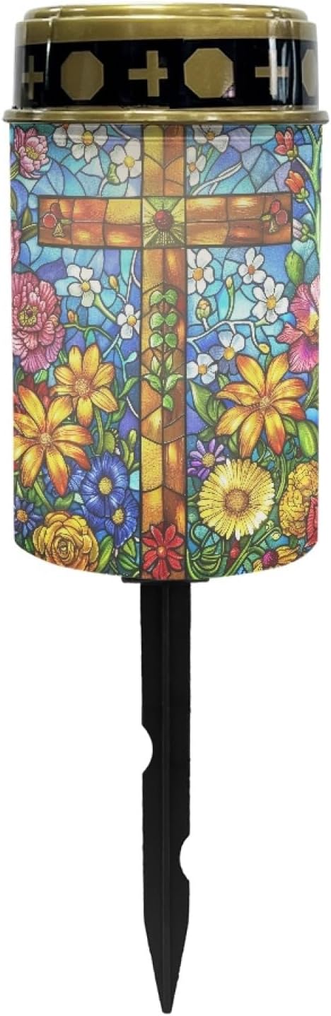 Solar Pathway Lights Outdoor Cemetery Solar Lights Waterproof Solar Powered Fairy Light for Outside,Solar Garden Stake Lights,Lantern Landscape Lighting for Yard Patio Driveway Spotlights