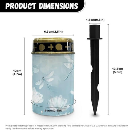 Dragonfly Floral Solar Lights Outdoor Waterproof Decorative Landscape Lighting Solar Pathway Lights Bright Light for Garden, Lawn,Patio,Yard Decoration
