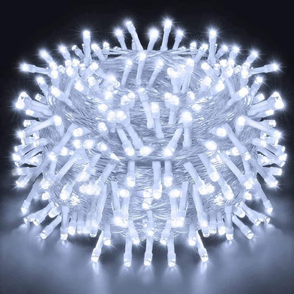 String Lights Fairy Lights 66 Feet 200 LED with Multi Flashing Modes Controller, Waterproof LED Lights Decorations for Bedroom, Wedding, Party, Garden, Patio, Indoor Outdoor Occastions (White)