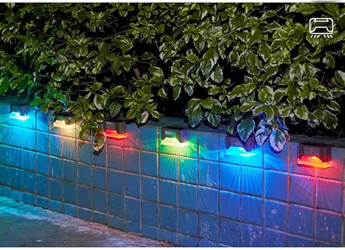 4 Pack Solar Pathway Light Outdoor Solar Waterproof Pathway Lights Suitable for Flowerbed Railing Fence Stairs Courtyard