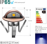 LED Stair Light Low Voltage Waterproof IP65 Outdoor 1-2/5" Recessed Wood LED Deck Lighting Yard Garden Patio Step | Lumora
