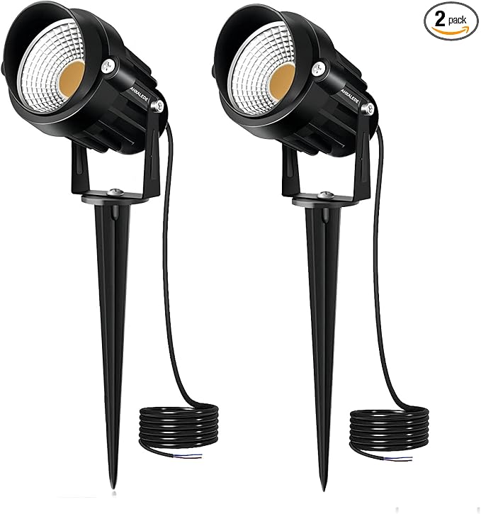 Low Voltage Landscape Lights 12 Volt LED Spotlight Outdoor Pathway Lights Wired Yard Lights Garden Lawn 10W | Lumora