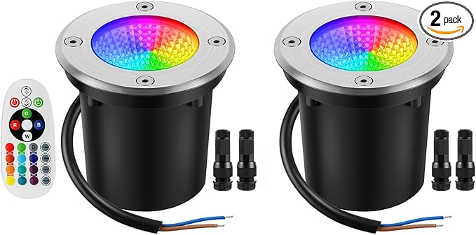 RGBW Warm White Low Voltage Landscape Lights 10W Color Adjustable LED Landscaping Lighting IP67 Waterproof Outdoor | Lumora