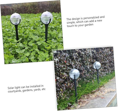 Yardwe Solar Powered Lawn Lights 2pcs, Color-Changing LED Garden Path Lights for Outdoor Yard and Patio Landscape Lighting
