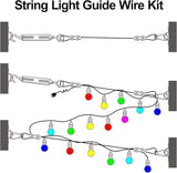BLIKA String Light Hanging Kits, 500FT Coated Stainless Steel 304 Wire Rope, Outdoor Light Guide Wire, Globe String | Lumora