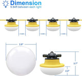 New 200FT Construction String Lights LED Industrial Grade Best for Construction Sites,Renovation | Lumora