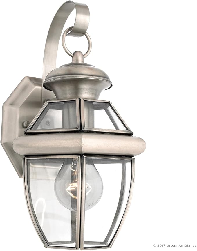 Urban Ambiance Luxury Colonial Outdoor Wall Light, Small Size: 11.5" H x 7" W, with Tudor Style Elements, Versatile | Lumora