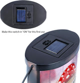 Hanging Solar Lantern Outdoor Waterproof Mushroom Solar Lights Glass Tabletop Decorative Lamp for Outdoor Patio | Lumora