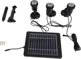Zerodis Solar Outdoor In Ground Lights LED Solar Pathway with 3 Adjustable Heads for Landscape and Yard Use Garden | Lumora