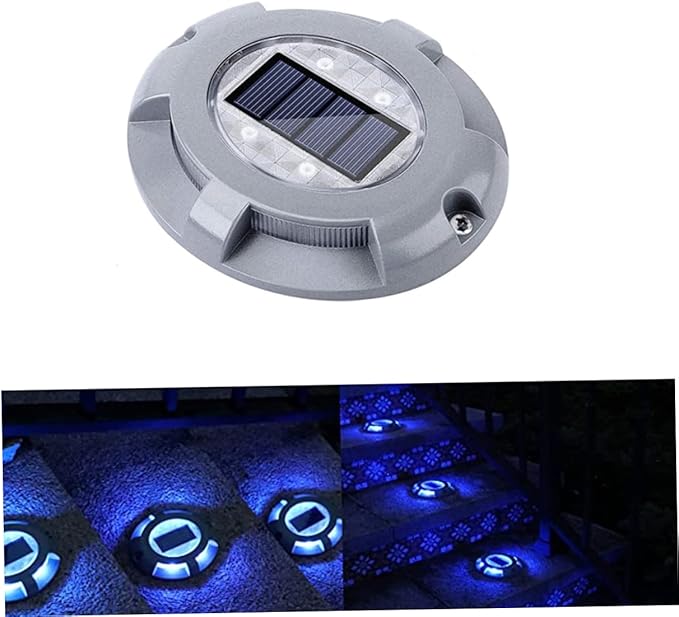 SUPVOX Solar Ground Lights: Aluminum Alloy Automatic Led Solar Driveway Lights for Garden - Outdoor Path Light | Lumora