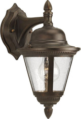 Progress Lighting Westport Collection 1-Light Clear Seeded Glass Traditional Outdoor Small Wall Lantern Light | Lumora