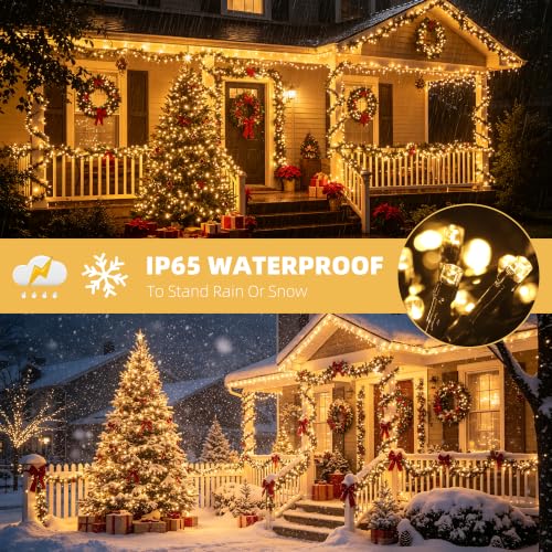 Chuya Christmas Tree Lights Outdoor Indoor String Lights,800LED 262FT