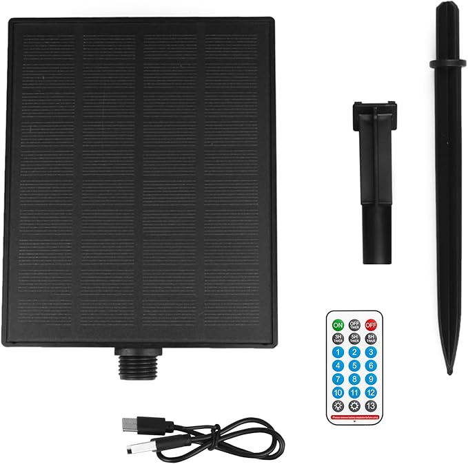 Ambience Pro Replacement Solar Panel – Compatible only with FESTIA Outdoor String Rope Lights Dimmable Remote LED Edison Vintage Bulbs Waterproof for Backyard and Patio Lights Commercial Grade