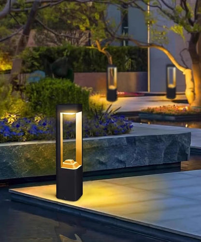 Outdoor Solar Pathway Light 10W LED Solar Landscape Path Light Modern Aluminum Garden Light with IP65 Waterproof External Solar Bollard Lights for Front/Back Door Porch Patio Yard