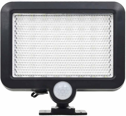 Solar Lamp Outdoor, Black ABS, Rectangular, Motion Sensor, Water Resistant, Energy Efficient LED Light for Garden, Patio, Pathway, Balcony Lighting, 3.7V, Matte Finish