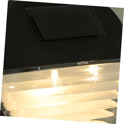 4pcs Led Solar Pathway Light Outdoor Security Lamp for Stairs Fence and Garden Easy Installation No Batteries Required