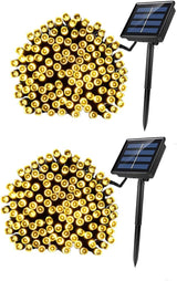 2sets Outdoor Solar Led String Lights of Led Warm Fairy Lights for Christmas Garden Patio Holiday Decor Each | Lumora