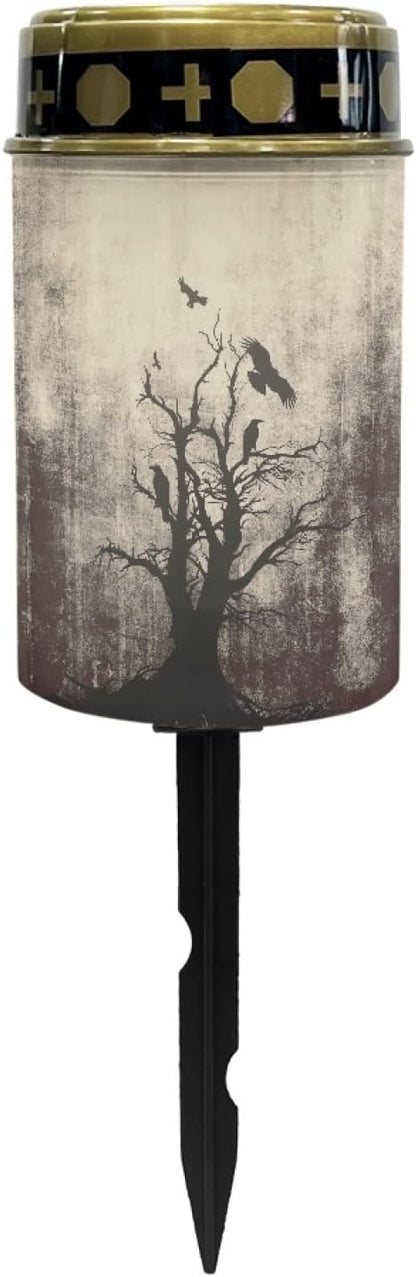 Halloween Branches Solar Garden Lights Outdoor Waterproof Halloween Decor Pathway Lights Solar Powered,Solar Stake Lights for Yard Patio Driveway Lights Outdoor Landscape Lighting