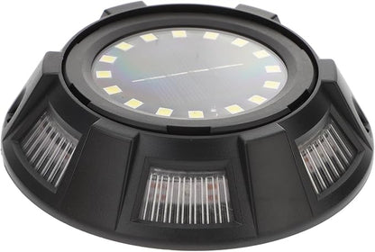 4Pcs Solar Outdoor Ground Lights with Side Glow and Rotatable Design Weatherproof Landscape Lighting for Patio Walkway Lawn Pathway Easy Install Solar Garden Decor