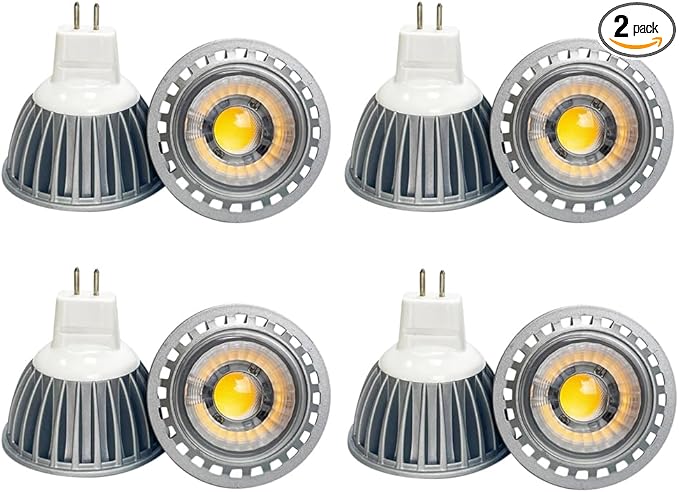 Arrownine MR16 LED Bulb Low Voltage 12-24V AC/DC,Aluminum Heat Dissipation Non-Dimmable for Indoor Recessed Spotlight Outdoor Landscape Lighting Warm White 8 Packs