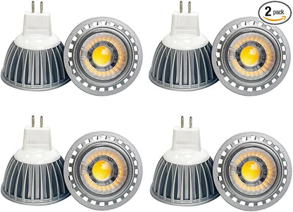 Arrownine MR16 LED Bulb Low Voltage 12-24V AC/DC,Aluminum Heat Dissipation Non-Dimmable for Indoor Recessed Spotlight Outdoor Landscape Lighting Warm White 8 Packs