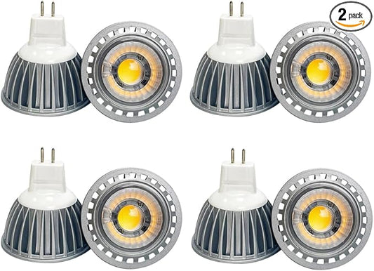 Arrownine MR16 LED Bulb Low Voltage 12-24V AC/DC,Aluminum Heat Dissipation Non-Dimmable for Indoor Recessed Spotlight Outdoor Landscape Lighting Warm White 8 Packs