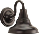 Progress Lighting P5622-20 District Collection 1-Light Farmhouse Outdoor Wall Lantern Light, Antique Bronze, 8" W x | Lumora