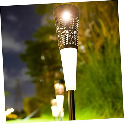 6pcs Solar Stake Lights for Outdoor Garden and Courtyard, Warm and Colorful Projection Landscape Pathway Lights, Waterproof Solar Lawn Lighting Decoration